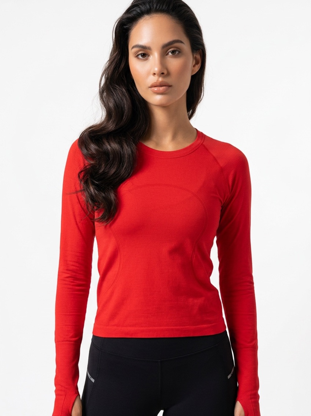 LULULEMON | Swiftly Tech Long Sleeve Orange Race Length Top Womenβs Size 6